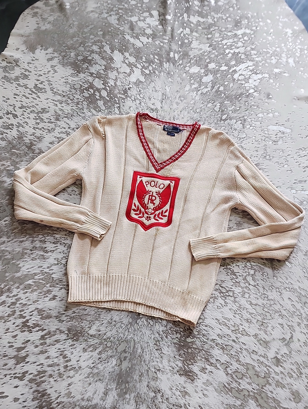 Polo Ralph Lauren Vintage Sweater SzM Crest